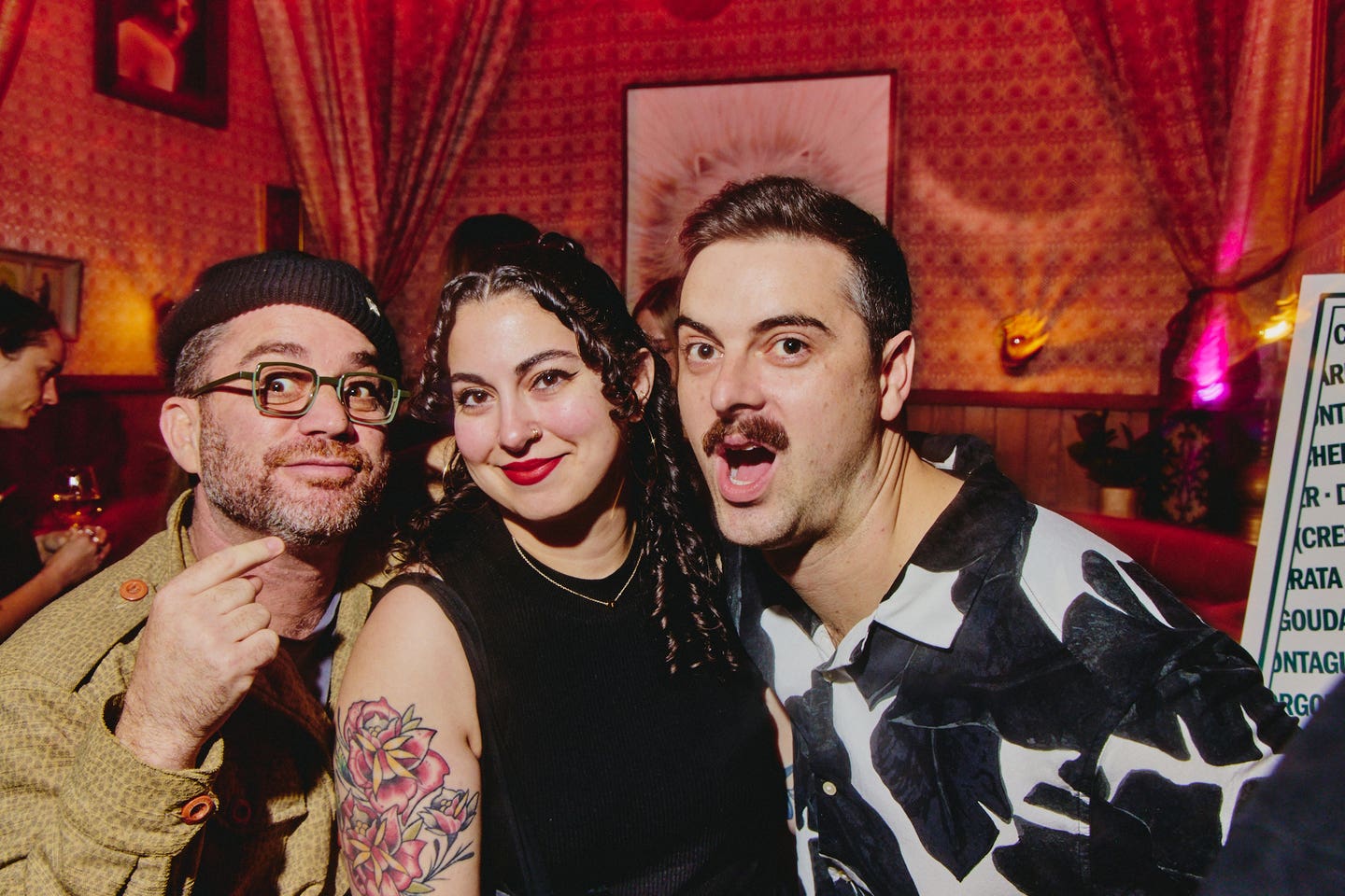 Cheese importer and Cheese Course video host Adam Moskowitz, 2025 Mondial du Fromage medalist Emilia D’Albero, and cheesemonger Alex Armstrong 