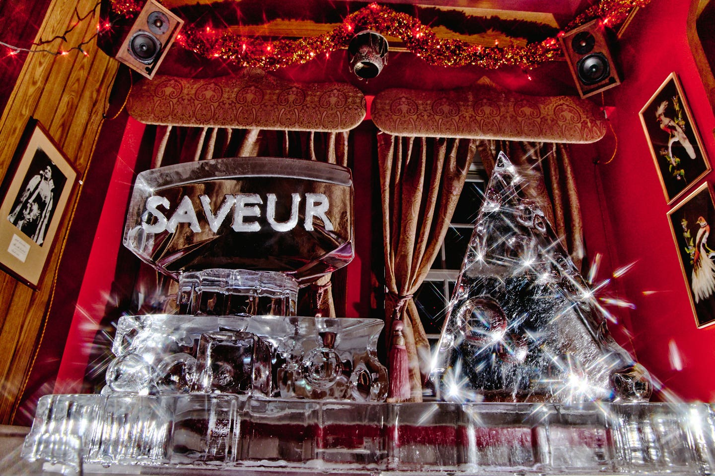 The showstopping SAVEUR and Wisconsin Cheese ice sculpture