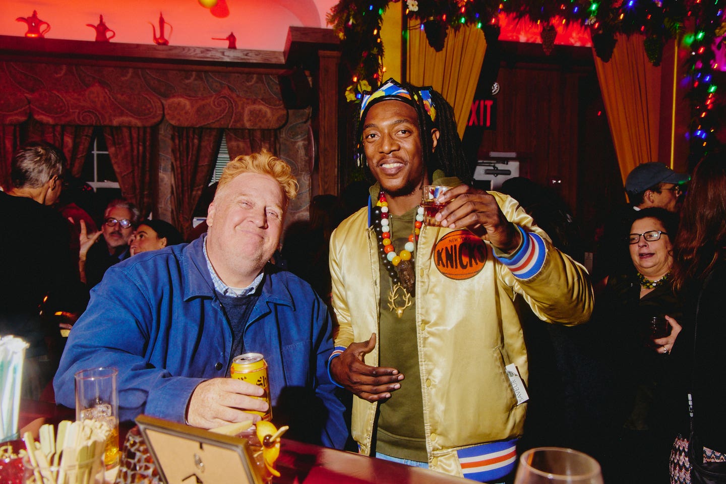 James Beard award-winning drinks writer Brad Thomas Parsons and Winegod Imports sommelier Mozel Watson 