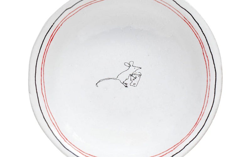 Grace Coddington for Astier de Villatte Mouse & Cheese Saucer