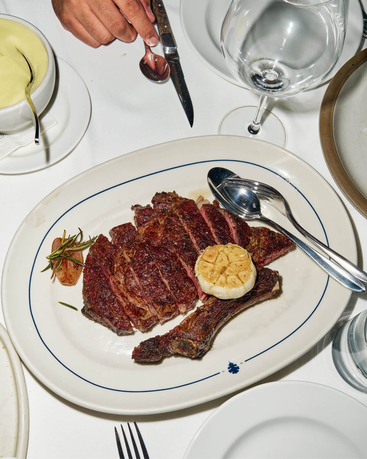 Rib Eye With Roasted Garlic Rib Eye With Roasted Garlic