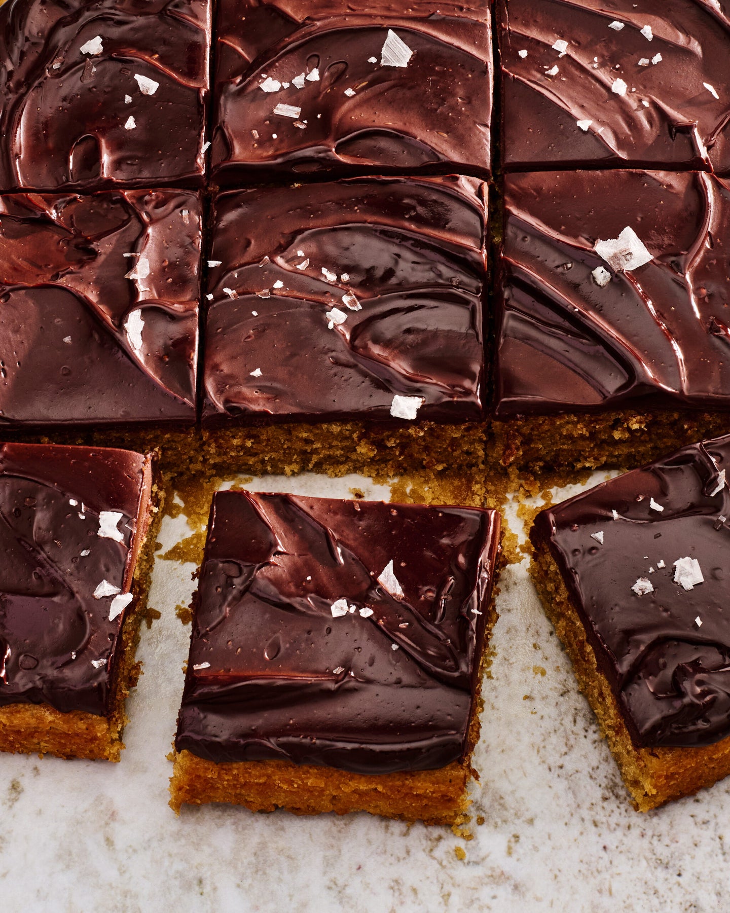 Espresso Snacking Cake with Chocolate Marmite Ganache