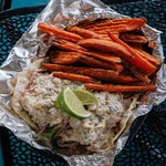 Stone Crab Tacos With Cabbage Slaw